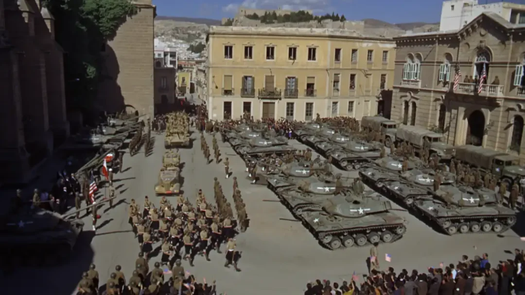 Plaza de Almería imitando a Palermo en Patton (1970)