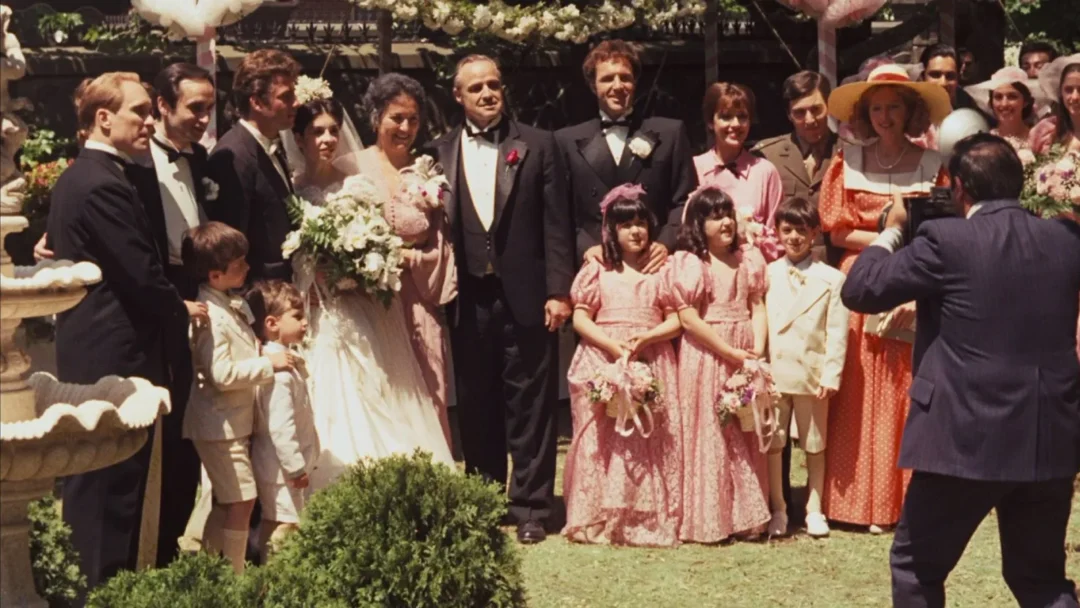 Foto familiar en la boda de Connie