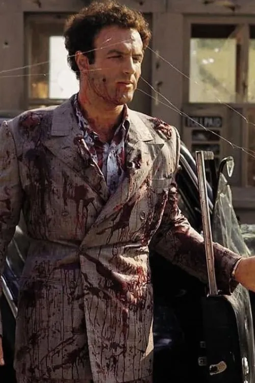 El maquillaje de James Caan para la escena del tiroteo