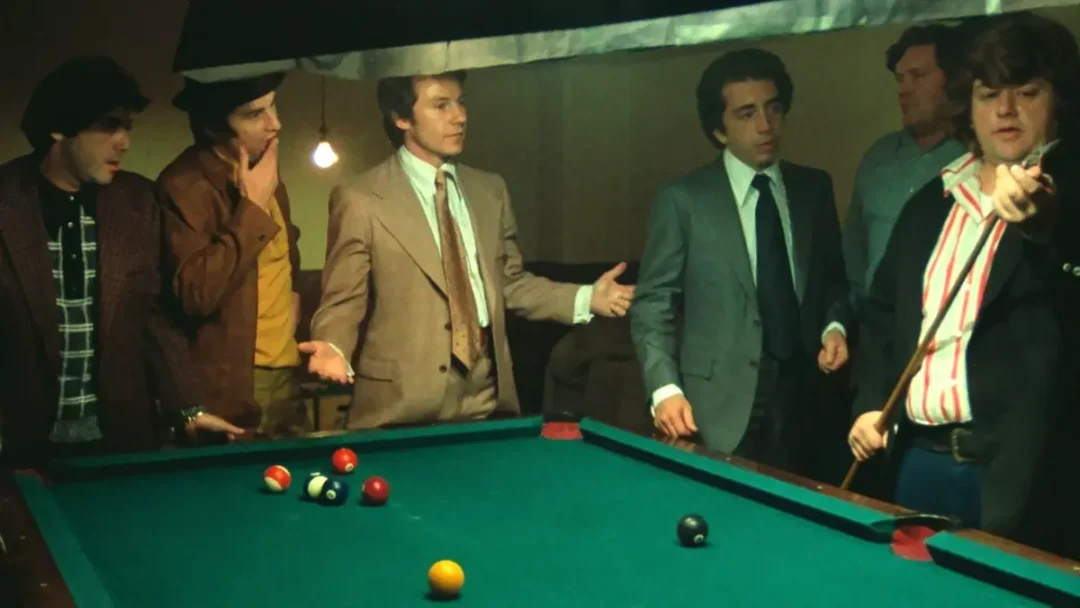 George Memmoli junto a Harvey Keitel y Robert De Niro en Malas Calles (Calles peligrosas)